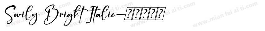 Swily Bright Italic字体转换